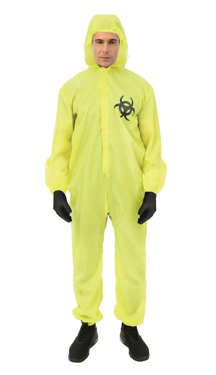 P'tit Clown costume pericolo biologico adulto giallo L-XL