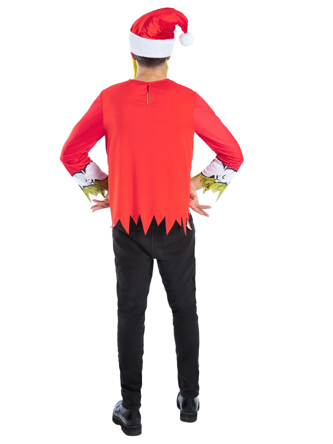 Smiffys Grinch Santa Kit costume uomo L rosso verde