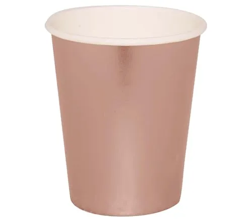 Guirca bicchieri usa e getta rose gold 240 ml 6 pezzi