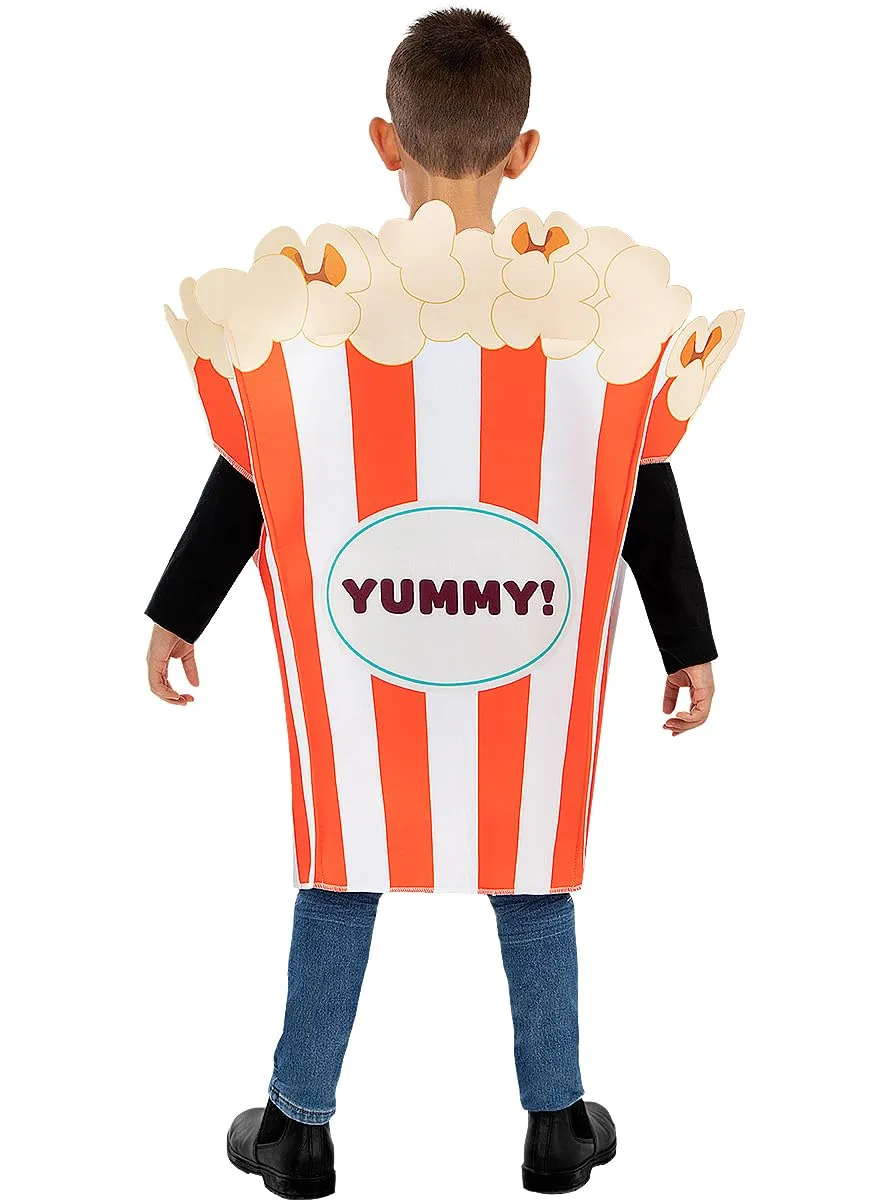 Funidelia Popcorn costume bambini 3-6 anni bianco cibo