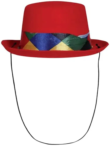 Guirca Clown cappellino pagliaccio feltro 1 pezzo