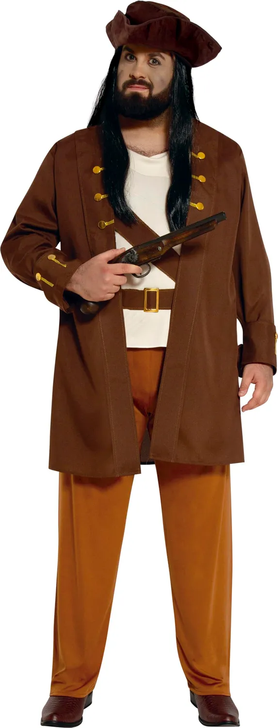 Fiestas Guirca Pirata Capitano costume 14-16 anni marrone