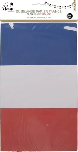 P'tit Clown 22399 ghirlanda Francia 5 m blu bianco rosso