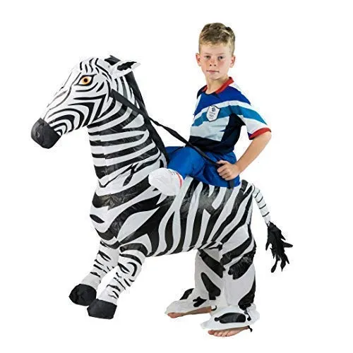 Bodysocks zebra costume gonfiabile bambini 5-11 anni