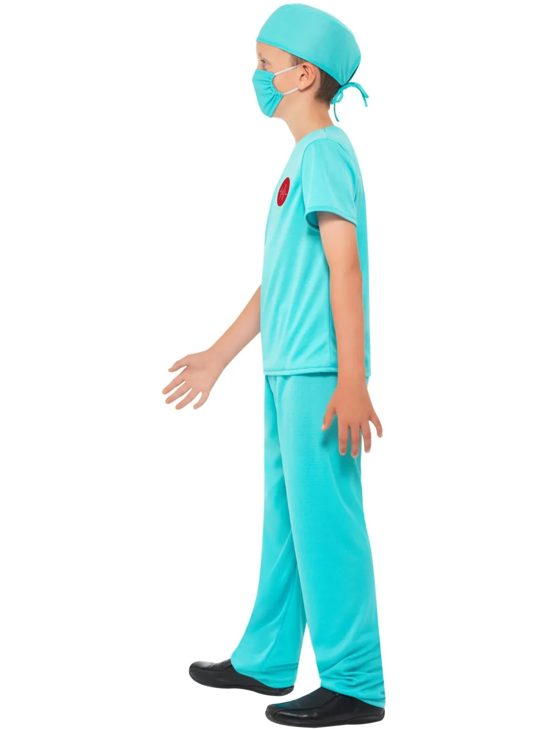 Smiffys Surgeon costume chirurgo bambino verde acqua 5 pezzi
