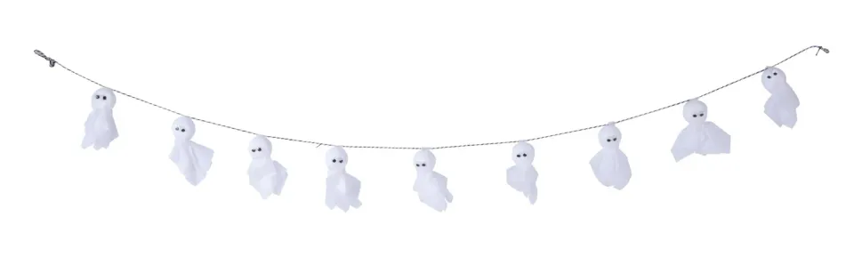 P'tit Clown Ghirlanda Piccoli Fantasmi Bianchi 150 cm Halloween