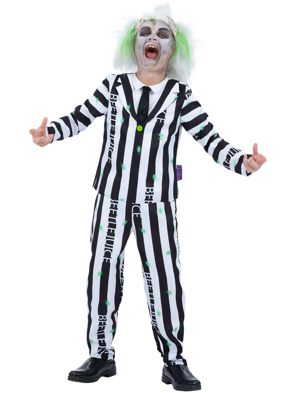 Smiffys Beetlejuice costume bambino righe 7-9 anni