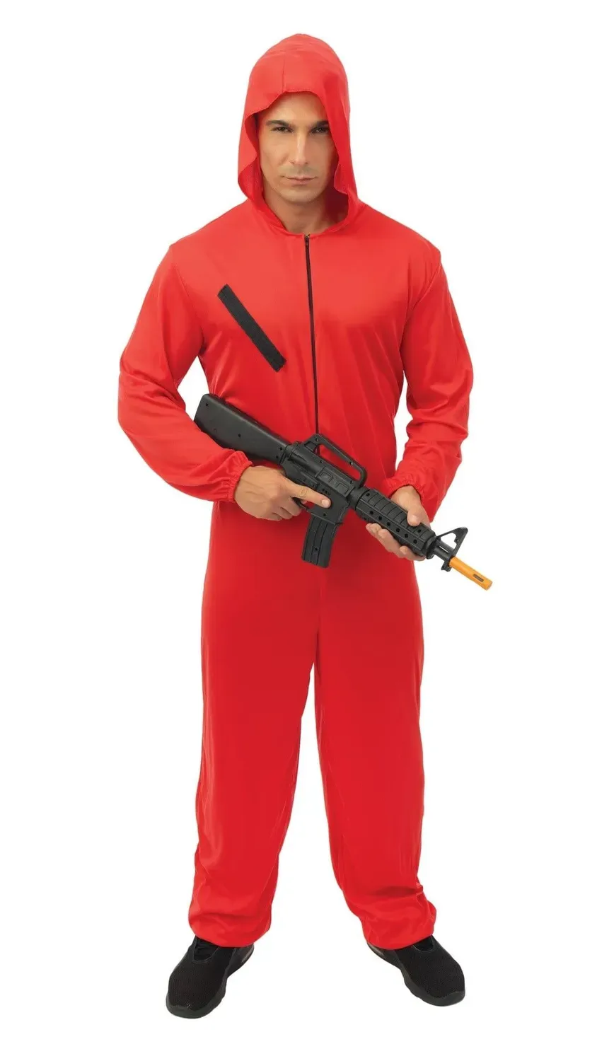P'tit Clown Vegaoo Tuta Rossa Rapinatore costume adulto S/M
