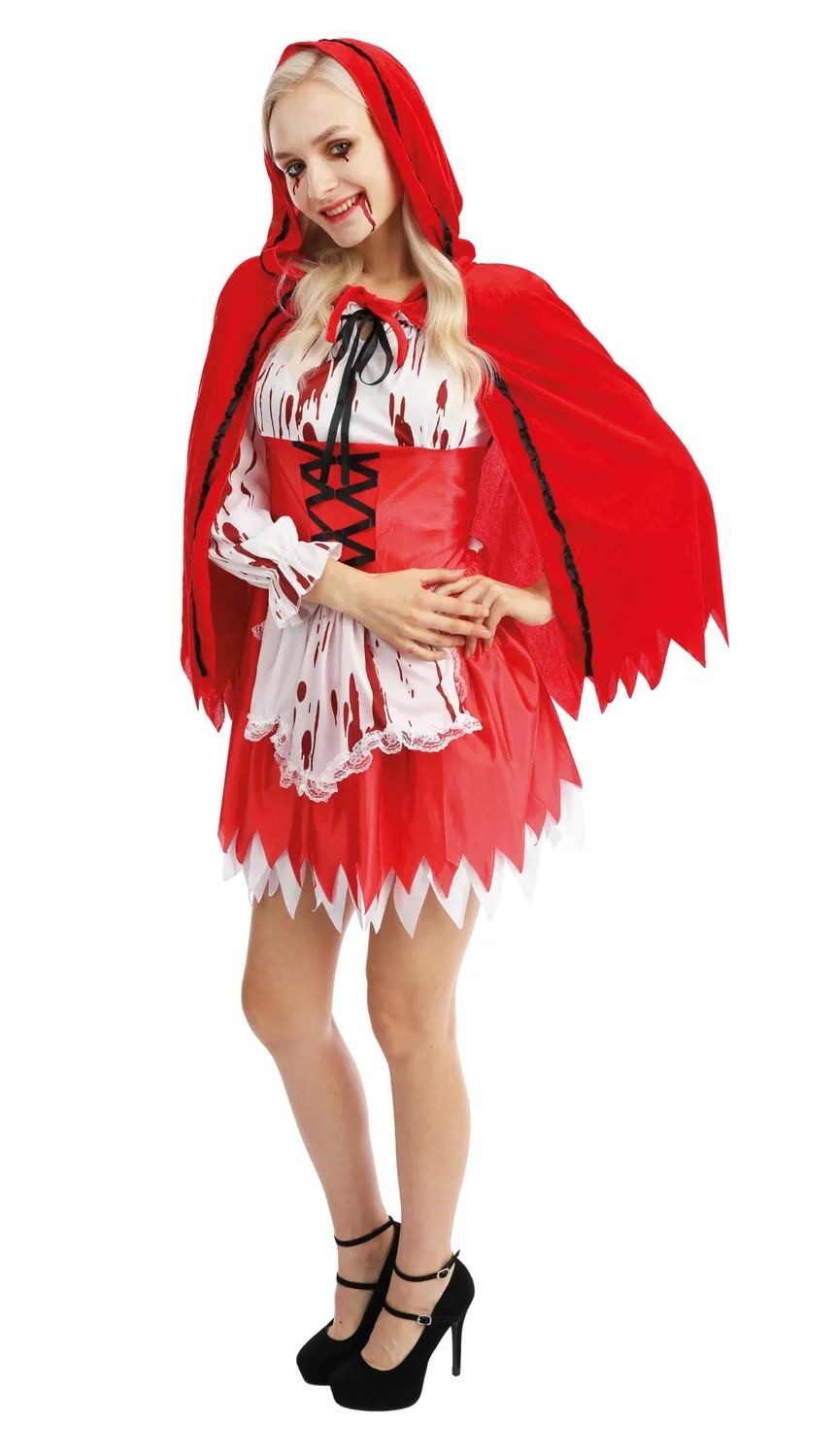 P'tit Clown Cappuccetto Rosso costume donna adulto horror