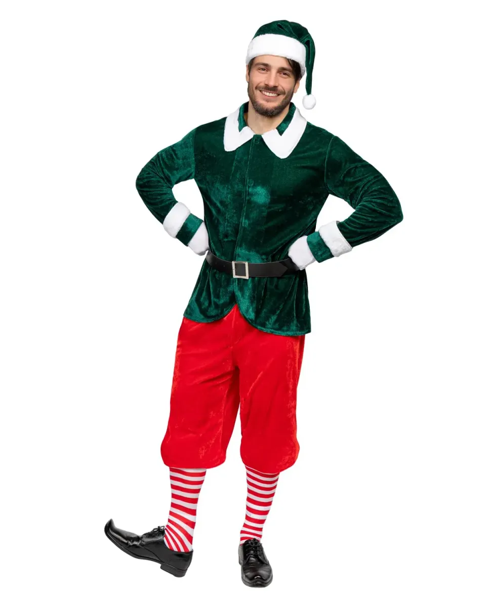 Funidelia costume elfo deluxe uomo M verde Natale