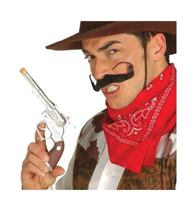 Fiestas Guirca Revolver Finto Argento 25 cm Cowboy PVC