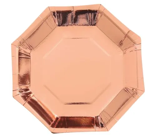 Fiestas Guirca Piatti Rose Gold 23 cm 6 pezzi cartone