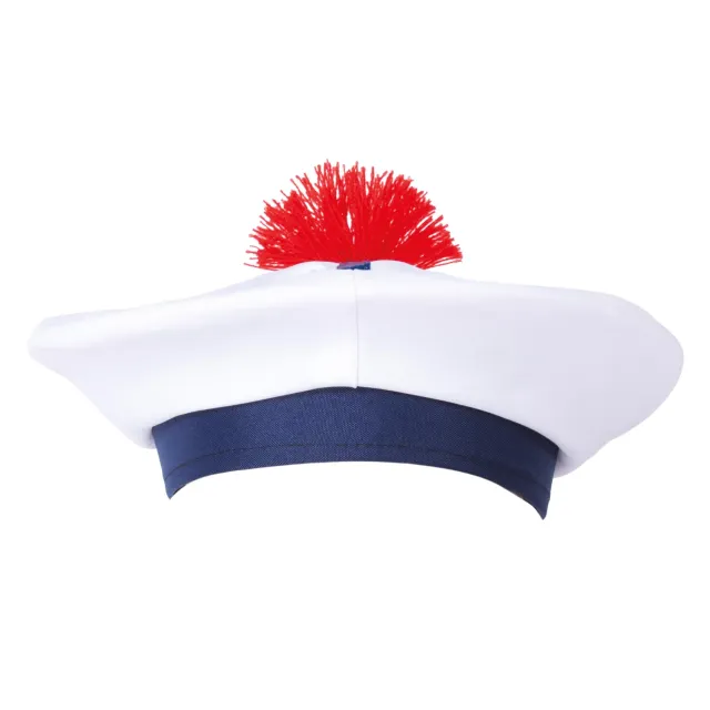 P'tit Clown 17325 Berretto Marinaio Adulto Bianco Tessuto