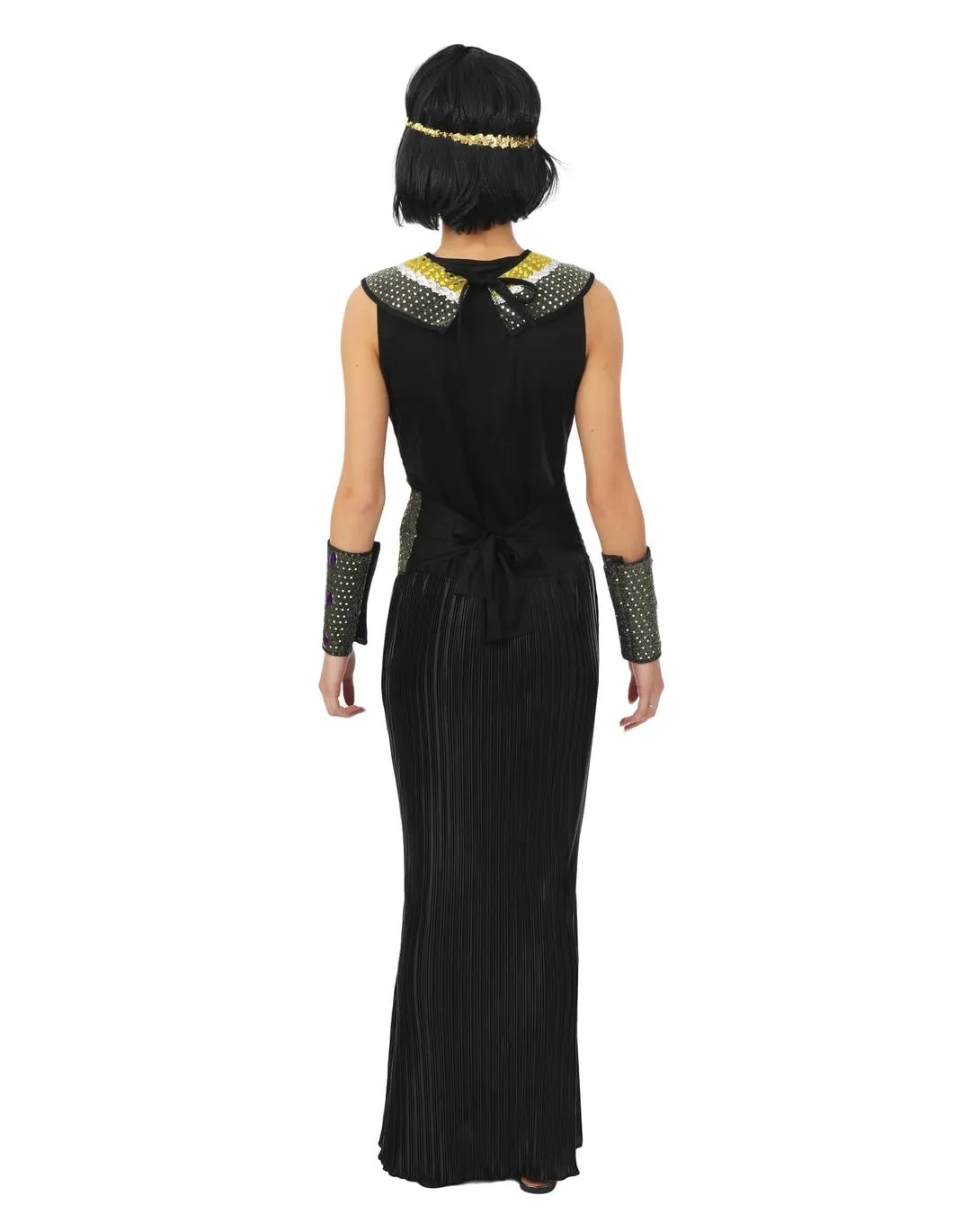 P'tit Clown Egiziana costume donna nero L-XL completo