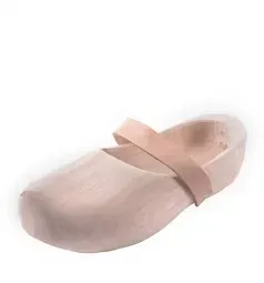 La Bottega di Merlino Zoccoli legno marrone chiaro costume