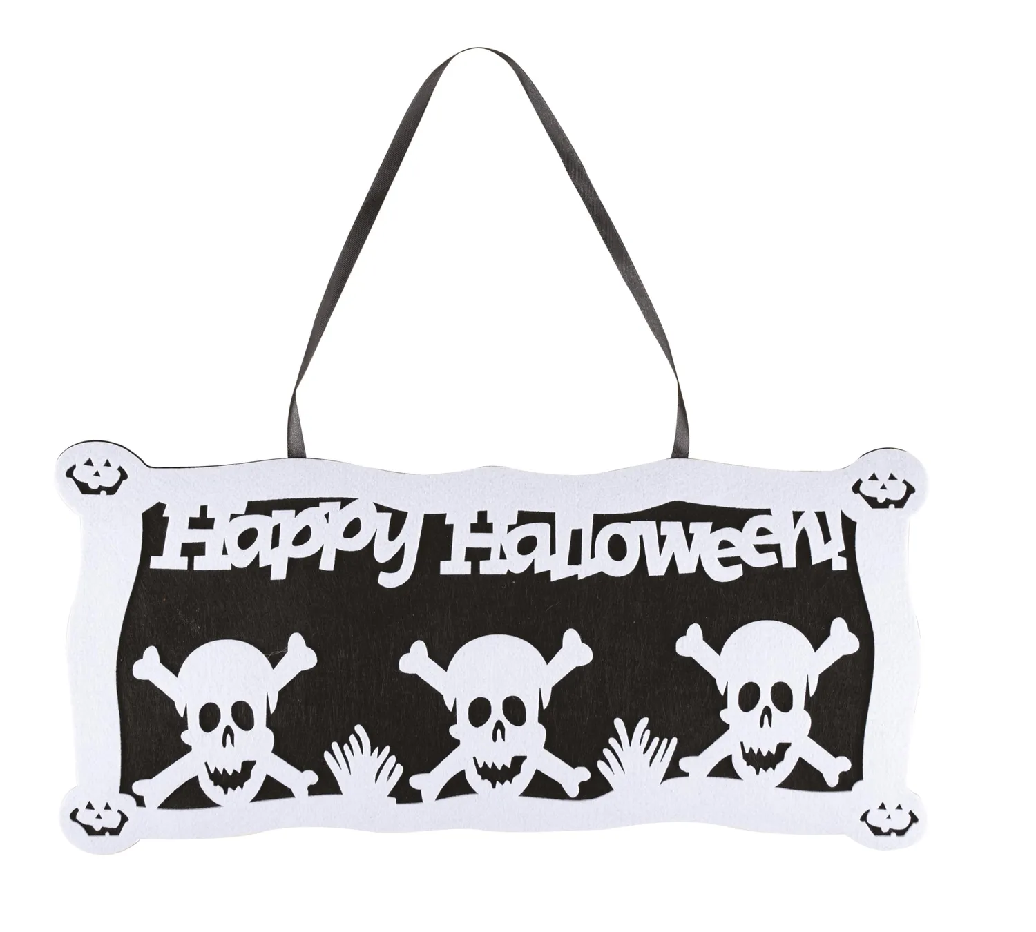 P'tit Clown Targa Porta Halloween Feltro Modello Casuale Festa