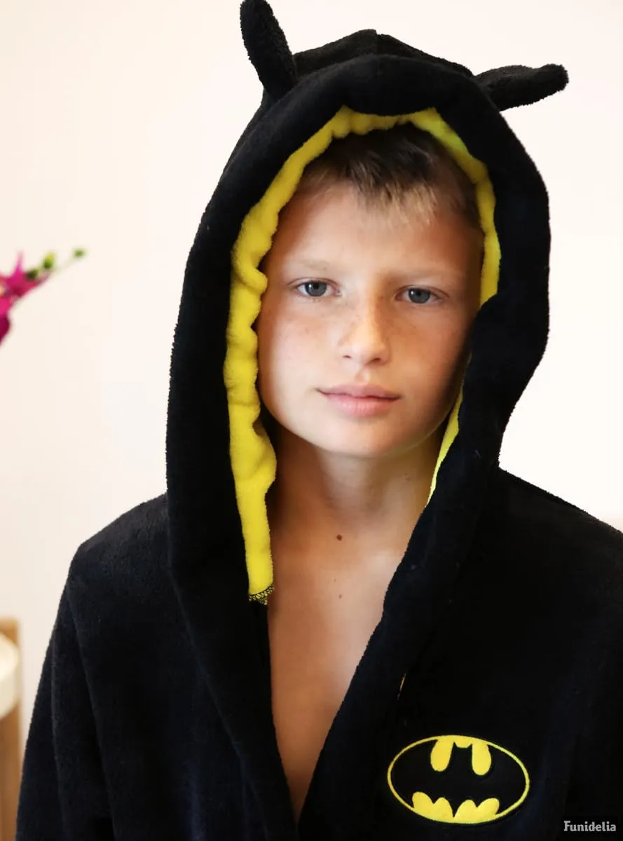 Funidelia Vestaglia Batman Bambino Accappatoio Nero