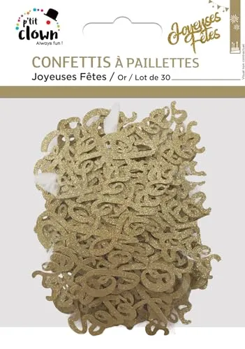 P'tit Clown re21054 Coriandoli Oro 30 Pezzi Festa