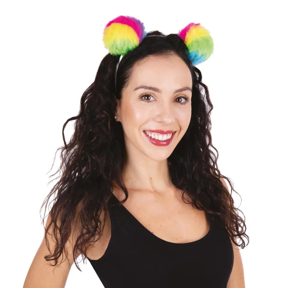 P'tit Clown cerchietto fantasia multicolore Carnevale