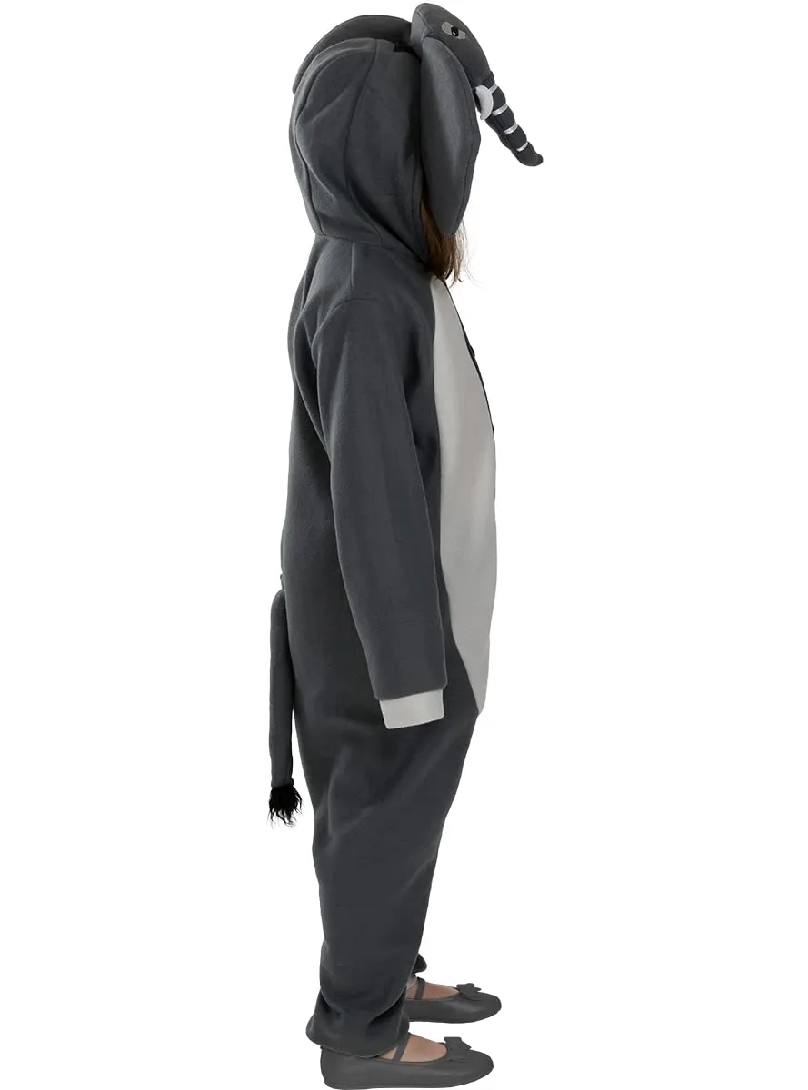 Funidelia Elefante onesie costume bambino 7-9 anni grigio