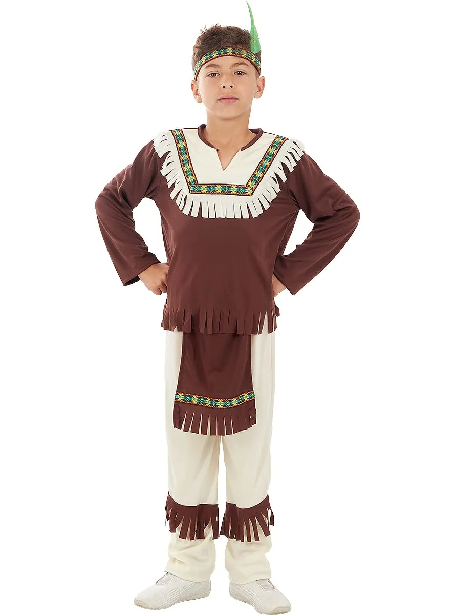 Funidelia Nativo costume bambino 3-4 anni marrone