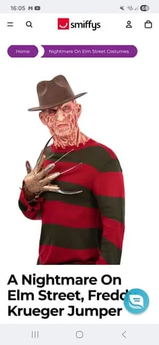 Smiffys Nightmare cappello Freddy Krueger marrone