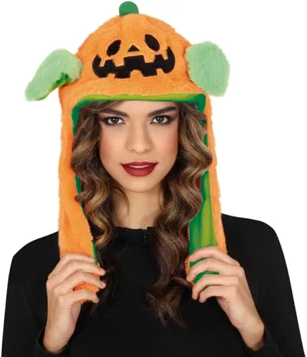 Fiestas Guirca Cappello Zucca Peluche con Movimento arancione taglia unica