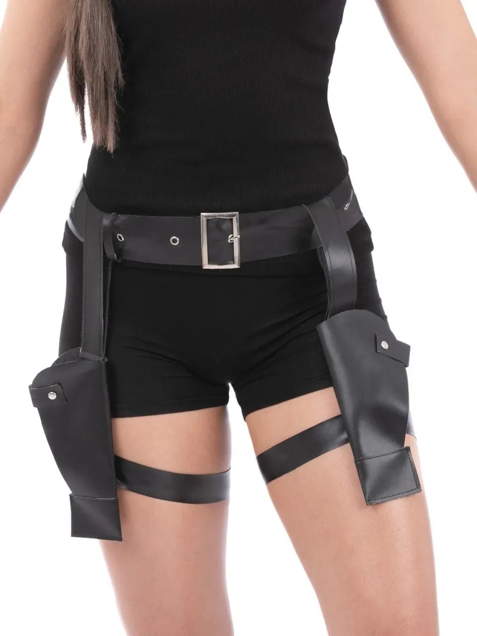 Smiffys cintura cosciale con 2 pistole accessorio nero