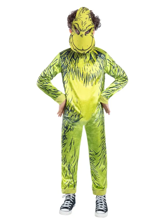 Smiffys Grinch costume bambino Medium 7-9 anni verde ufficiale