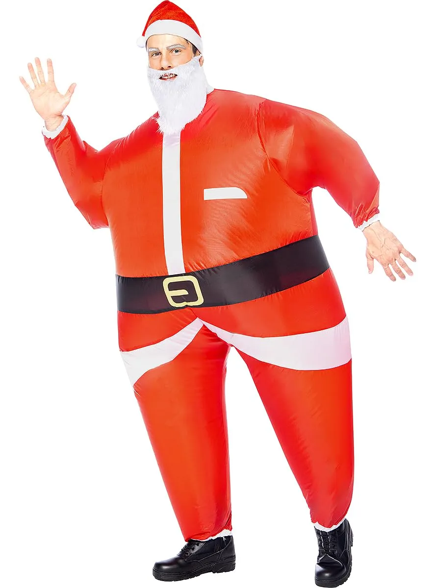 Funidelia Costume Babbo Natale Gonfiabile Rosso Taglia Unica