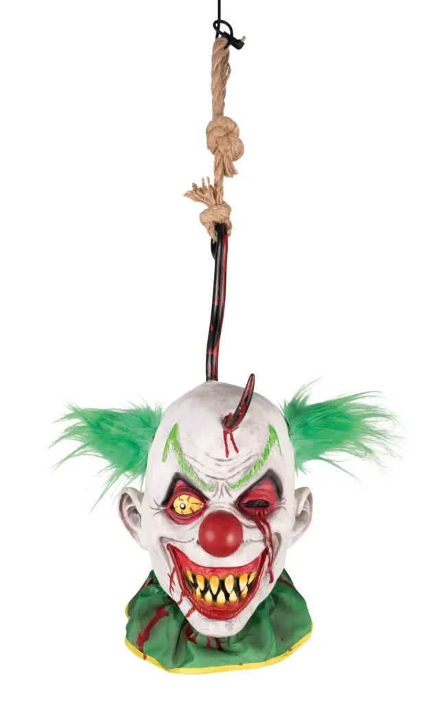 P'tit Clown testa pagliaccio decorazione Halloween gancio