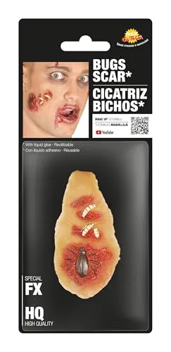 Fiestas Guirca Cicatrice Insetti trucco Halloween con colla
