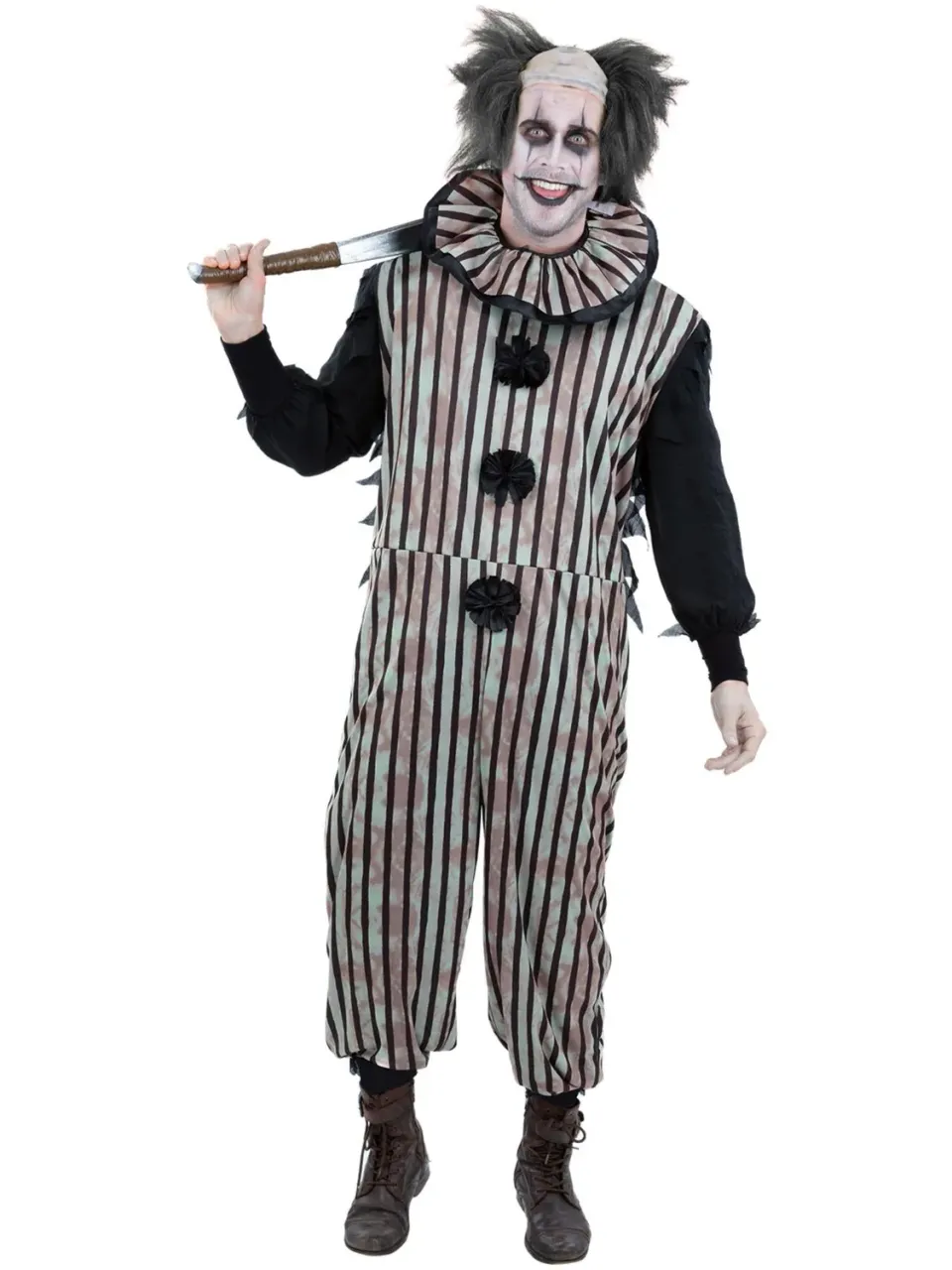 Smiffys Dark Vintage Clown costume pagliaccio M uomo horror