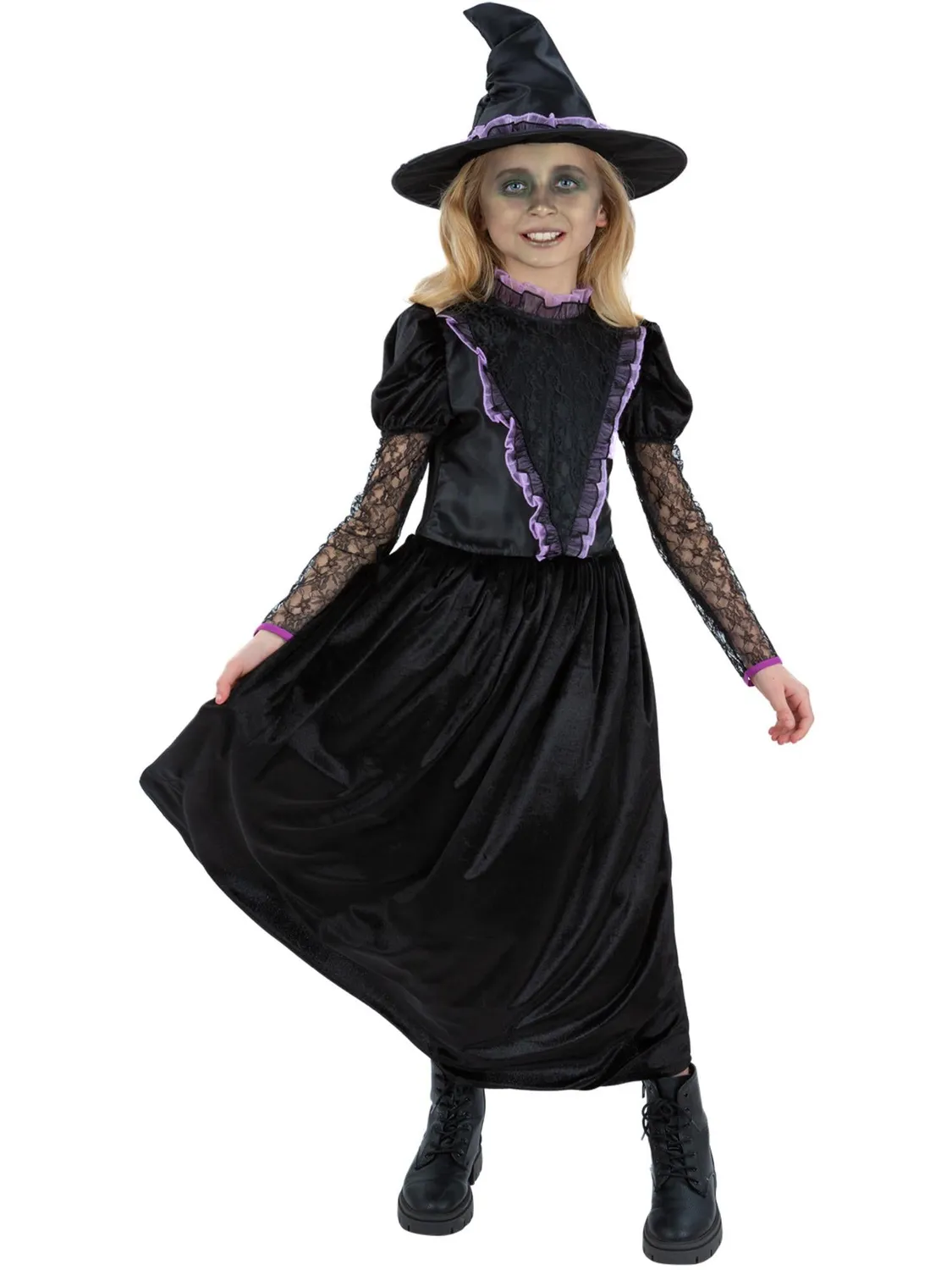 Smiffys Witch from the West costume strega bambina nero-viola