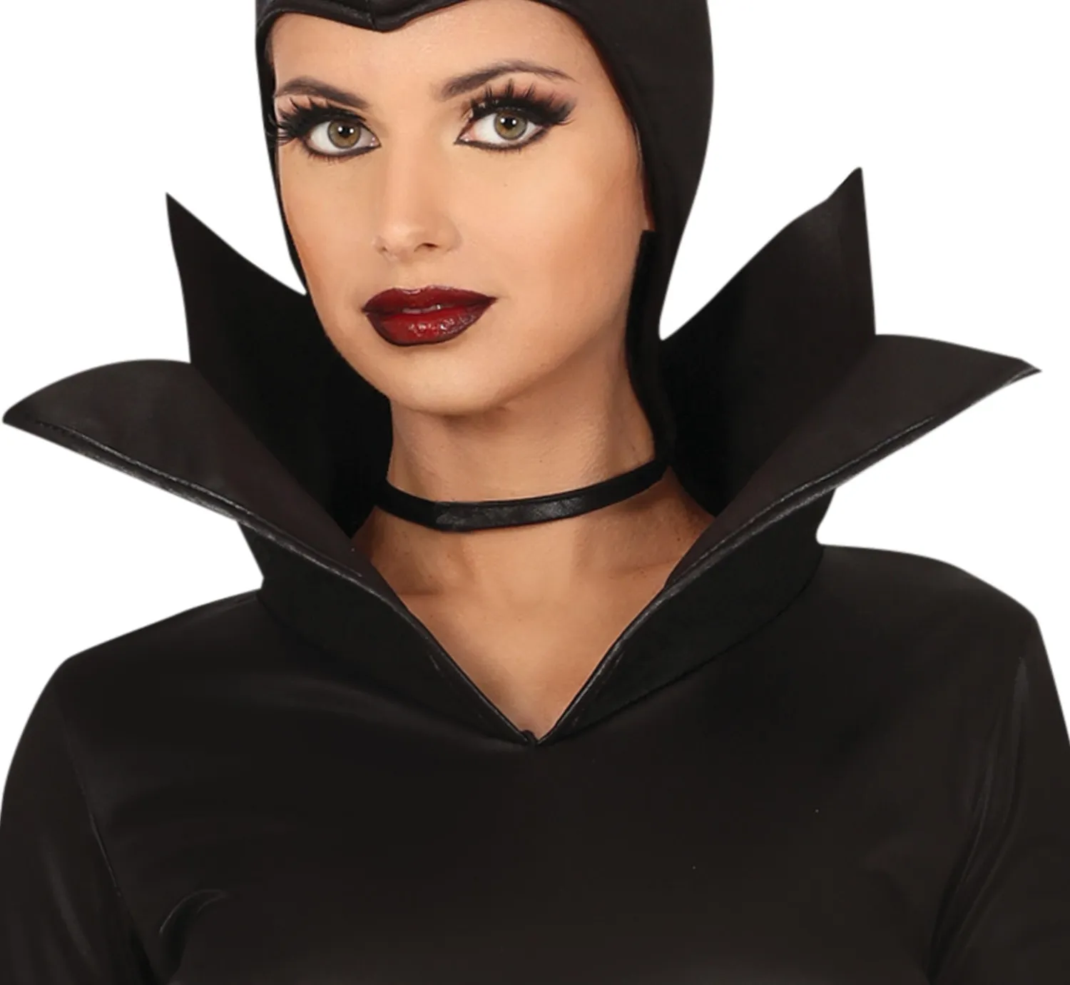 Guirca Costume Fata Malevola con Corna Donna S Nero