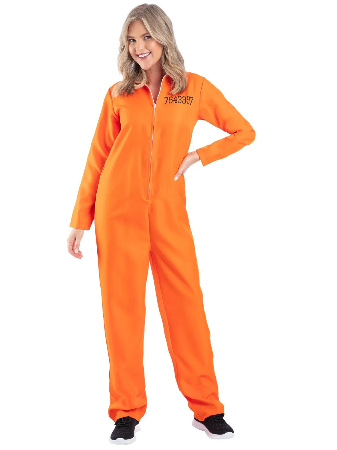 Smiffys Escaped Prisoner costume carcerata arancione donna