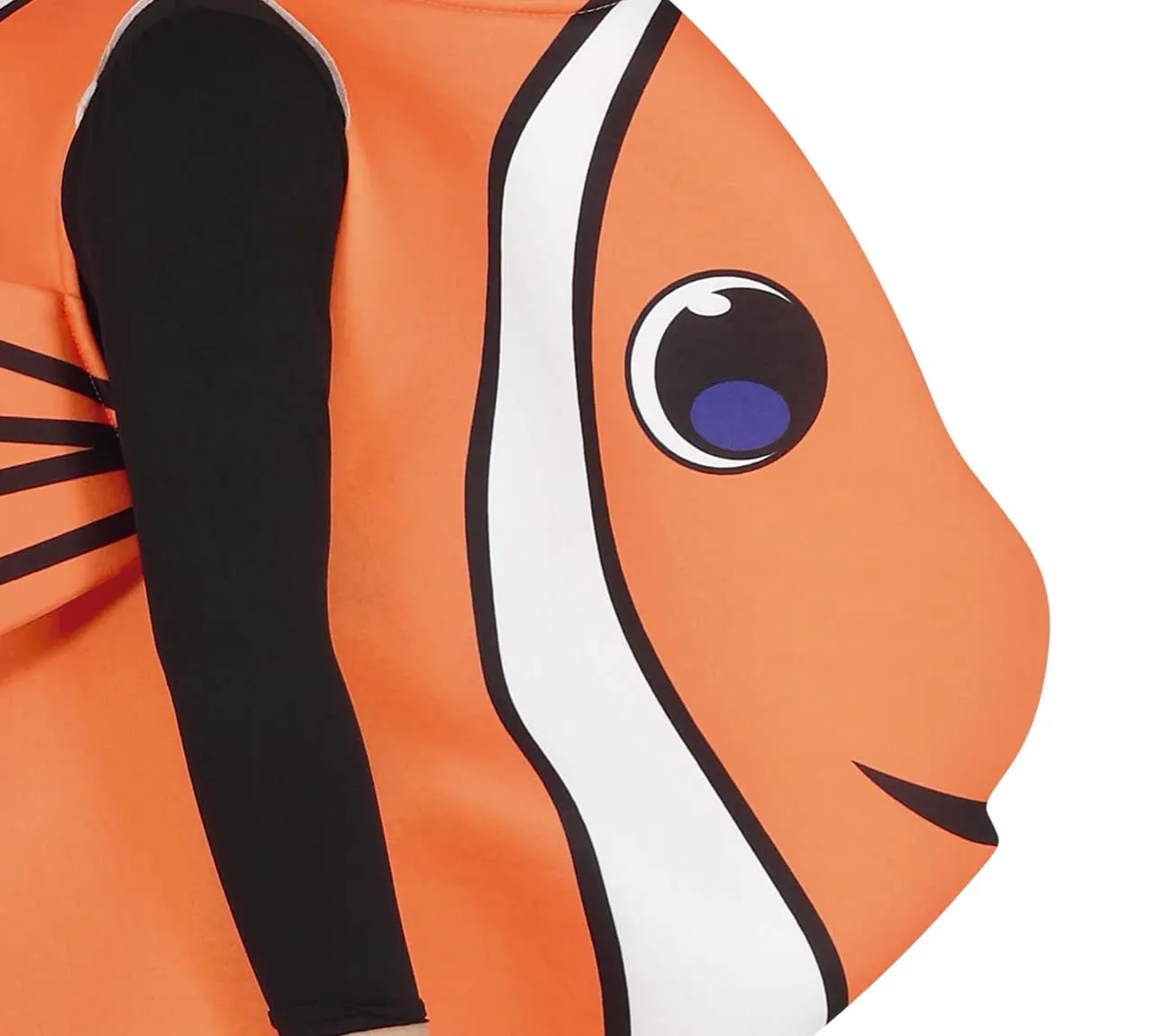 Guirca Costume Pesce Bambini Tunica 5-6 Anni Arancione