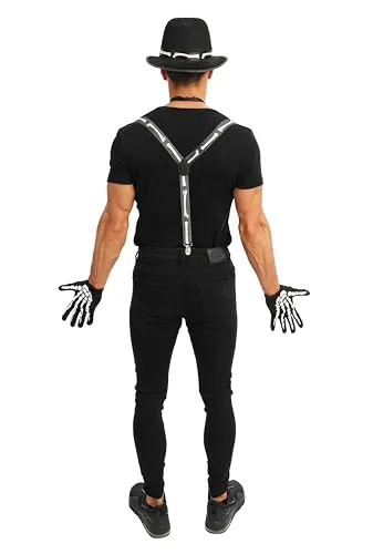 P'tit Clown re22170 set scheletro adulto Halloween 4 pezzi