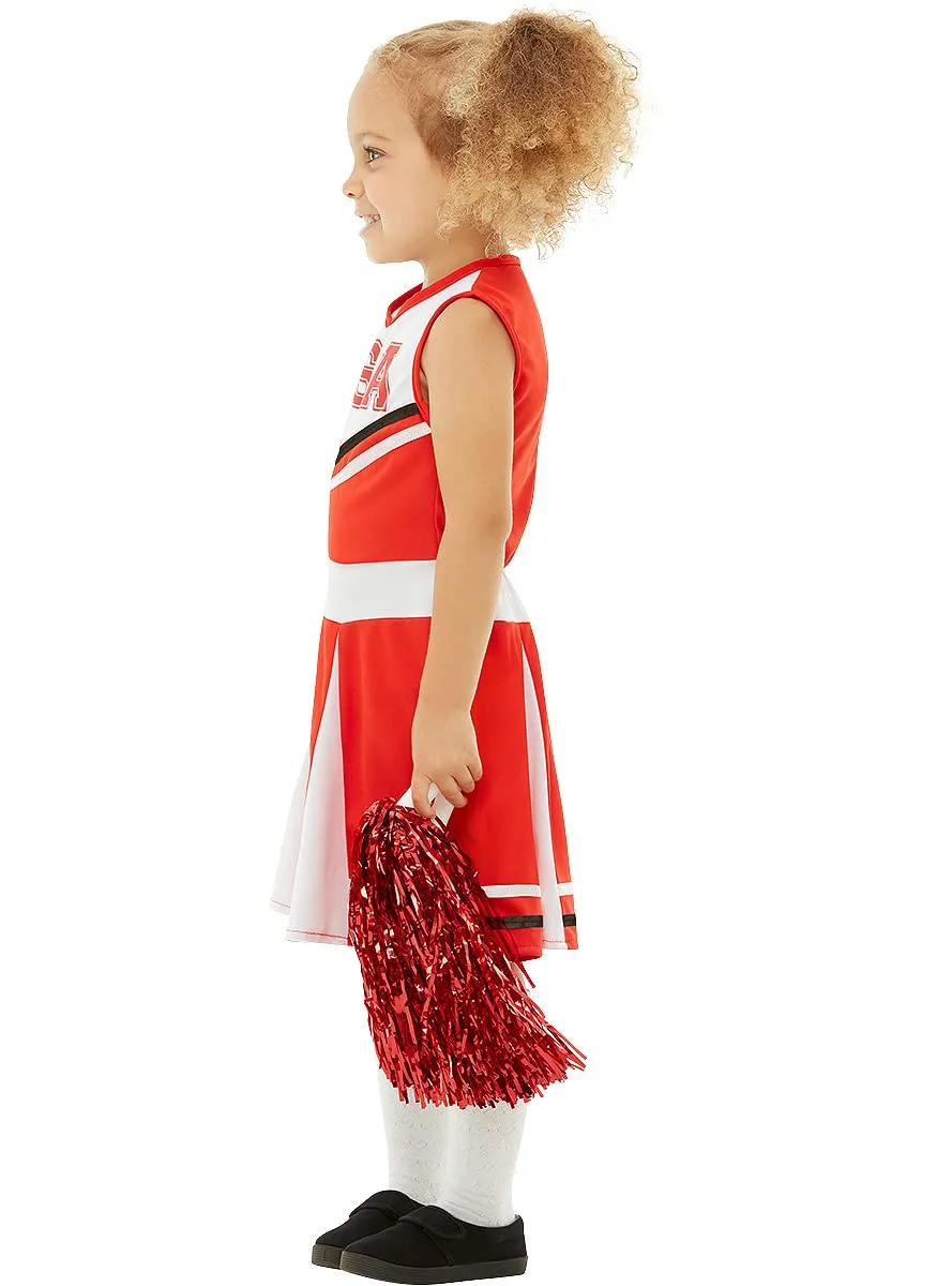Funidelia Cheerleader costume bambina rosso 7-9 anni