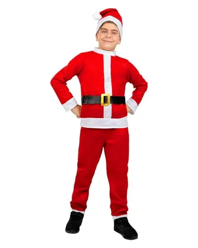 Funidelia Babbo Natale Costume Bambino 7-9 Anni