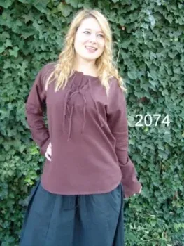 La Bottega di Merlino Tilda camicia medievale unisex cotone
