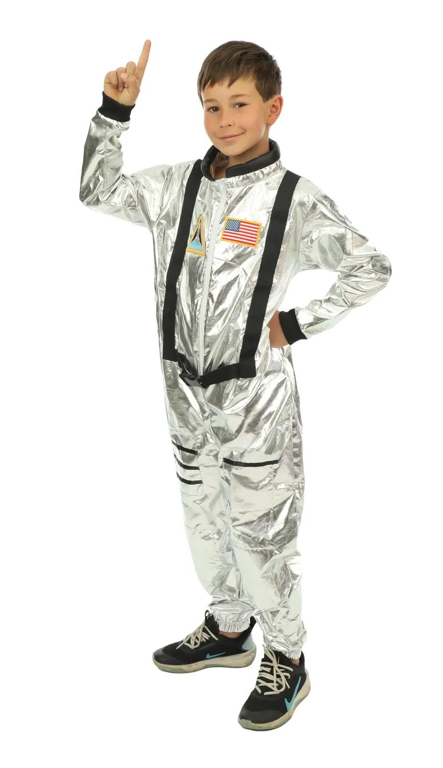 P'tit Clown 23971 costume astronauta argento 10/12 anni