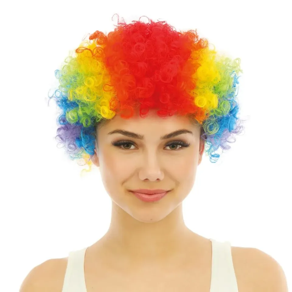 P'tit Clown re68055 parrucca pop multicolore