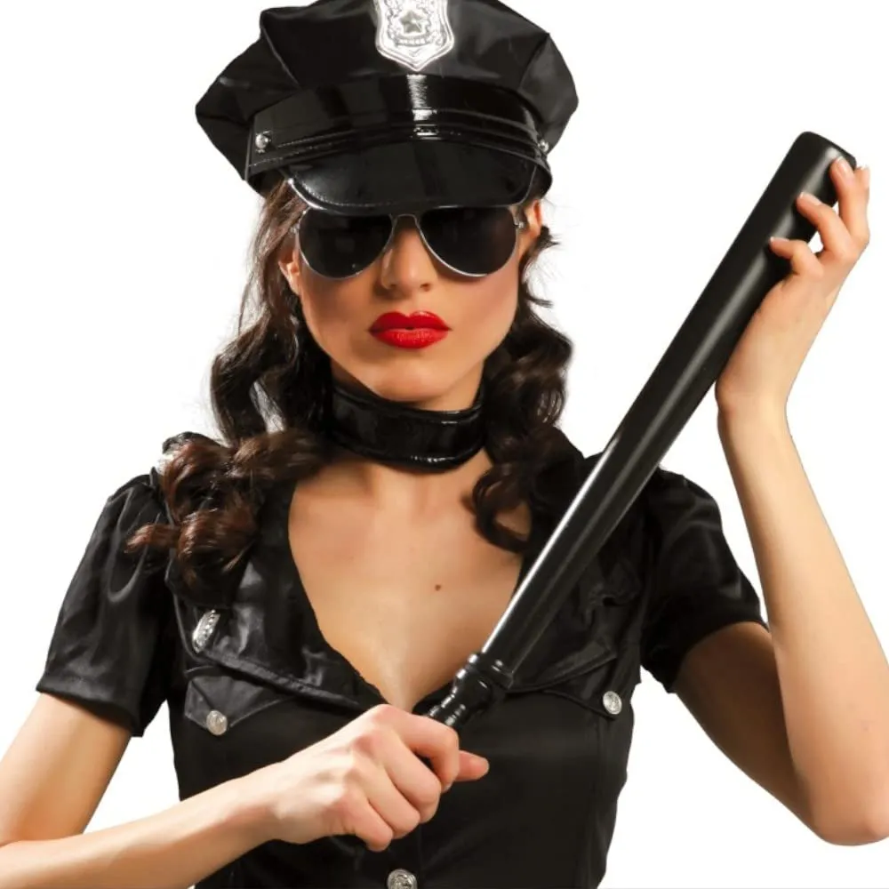 Guirca Manganello Polizia Accessorio 50 cm Nero