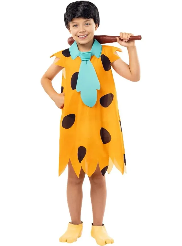 Funidelia Fred Flintstones Costume Bambino 10-12 Anni Arancione