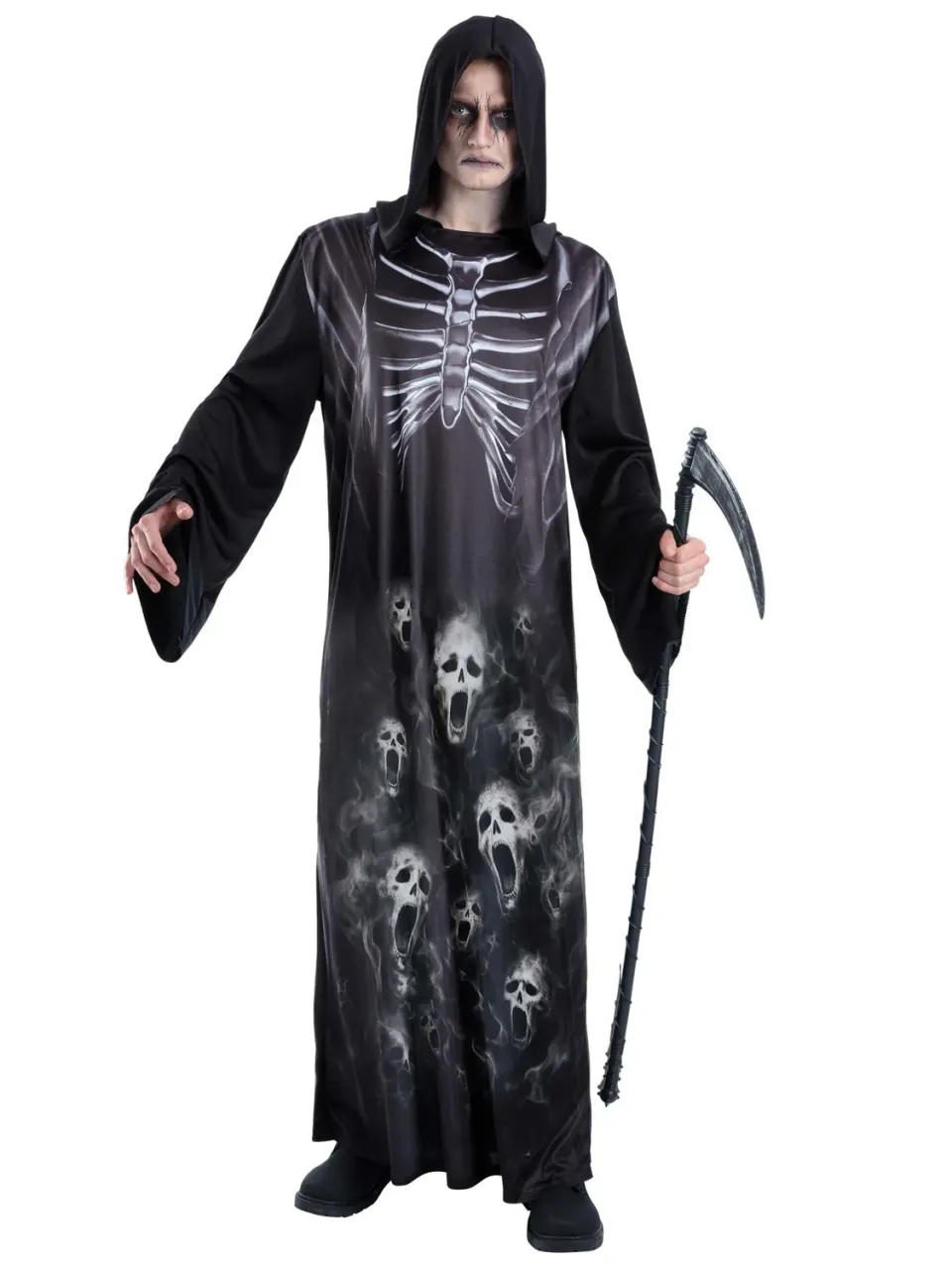 Smiffys Screaming Reaper costume grim reaper M/L scheletro