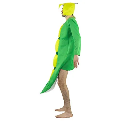 Bodysocks Pisello costume adulto baccello verde