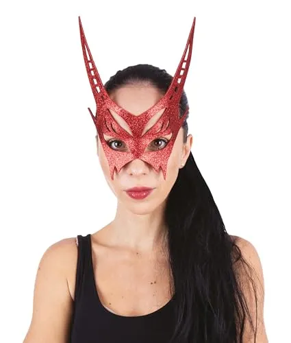 P'tit Clown Maschera Diavolo Maschera Rossa Adulto Halloween