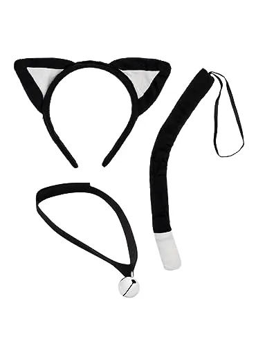 Funidelia Gatto kit accessori nero adulto