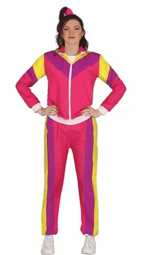 Guirca costume ginnasta anni 80 rosa adolescente